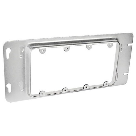 Southwire Box Cover, 4 Gang, Galvanized Steel, Ring and Raised Cover Type GBDC-344